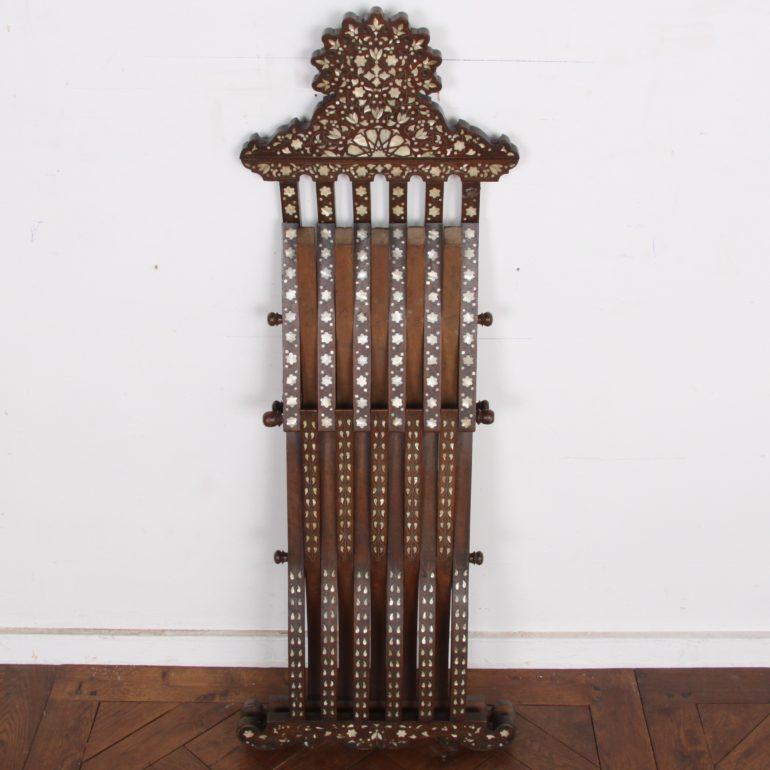 20th Century Middle Eastern Folding Chair with Inlay