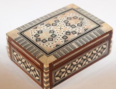 Middle Eastern Handcrafted Box Inlaid Marquetry