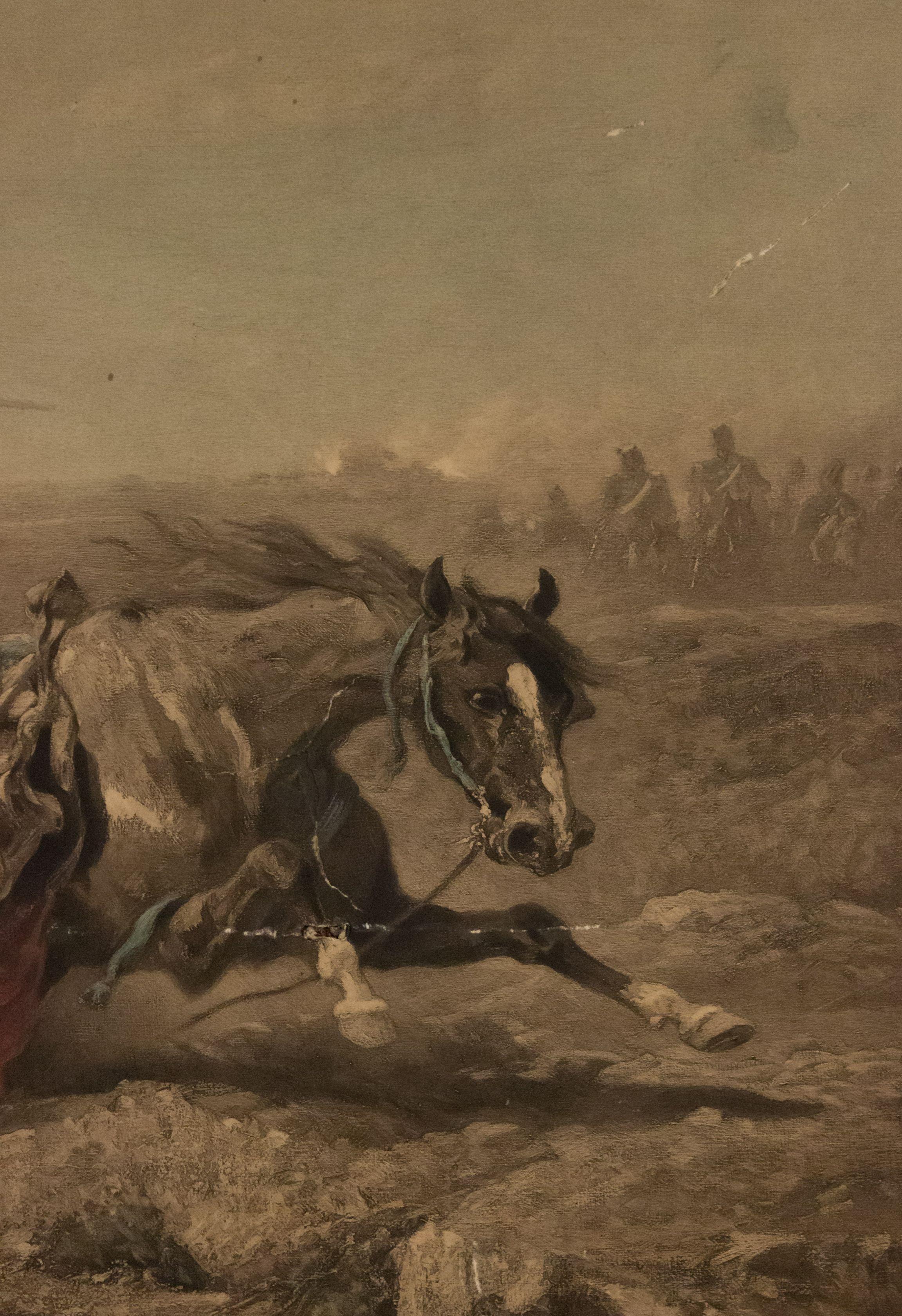 African Middle Eastern Horseman Print For Sale