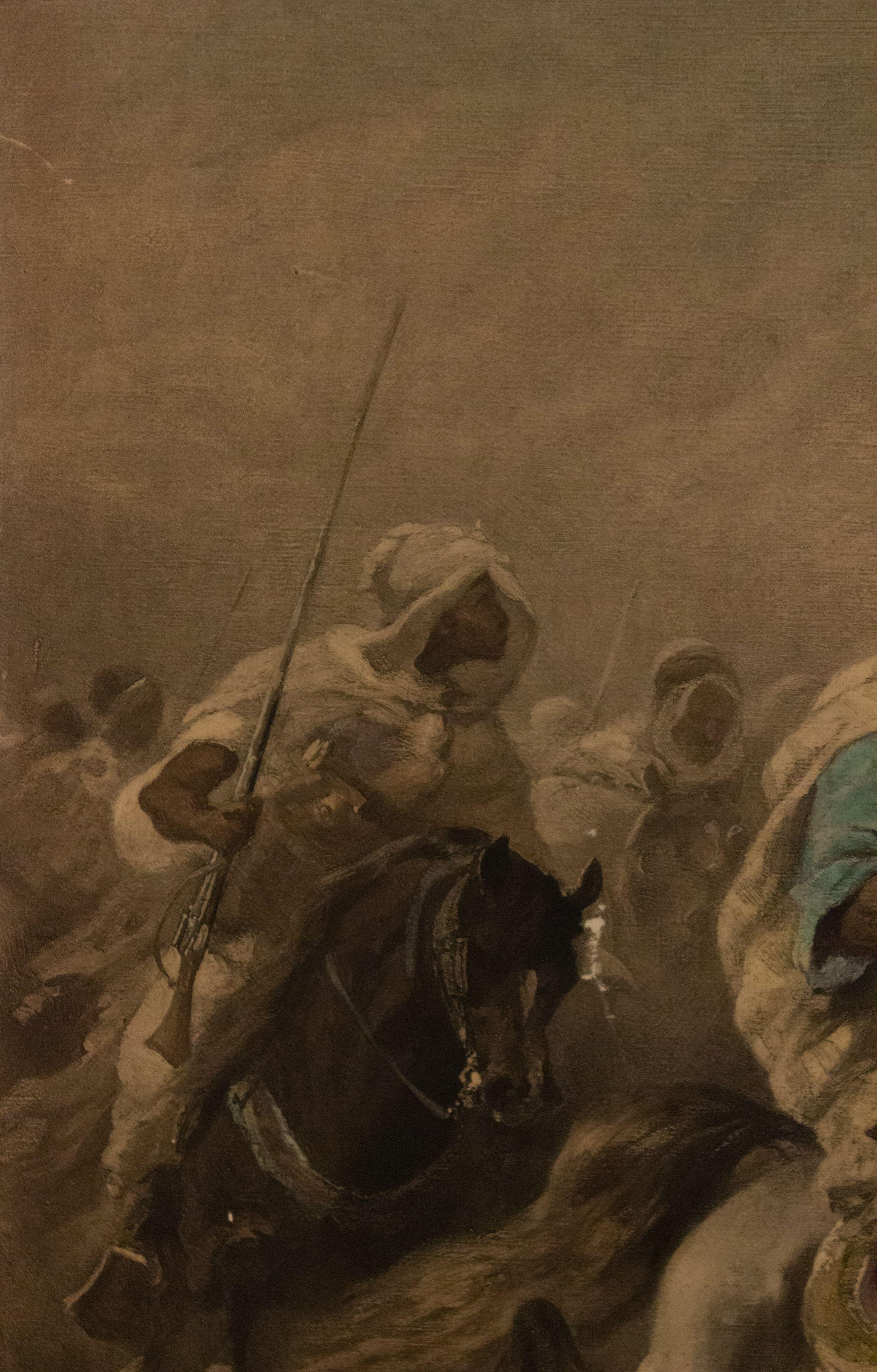 20th Century Middle Eastern Horseman Print For Sale