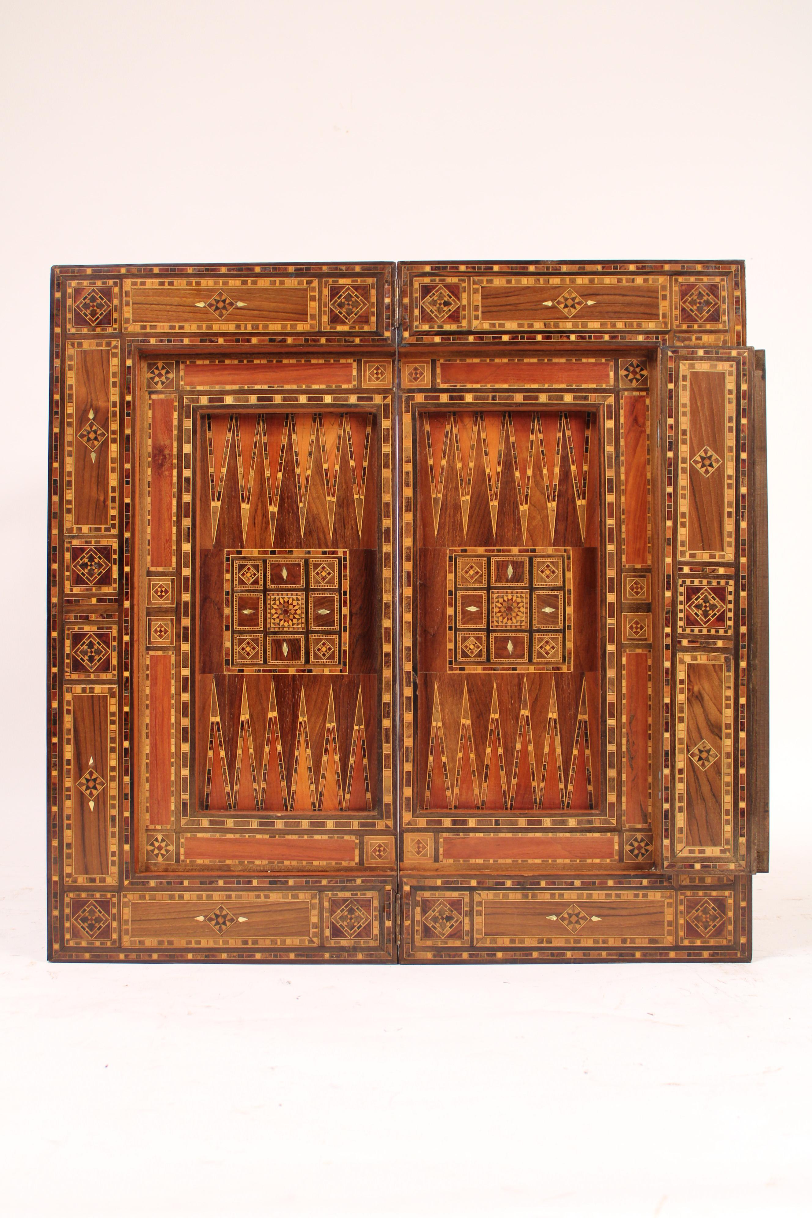 Middle Eastern Inlaid Games Table 2