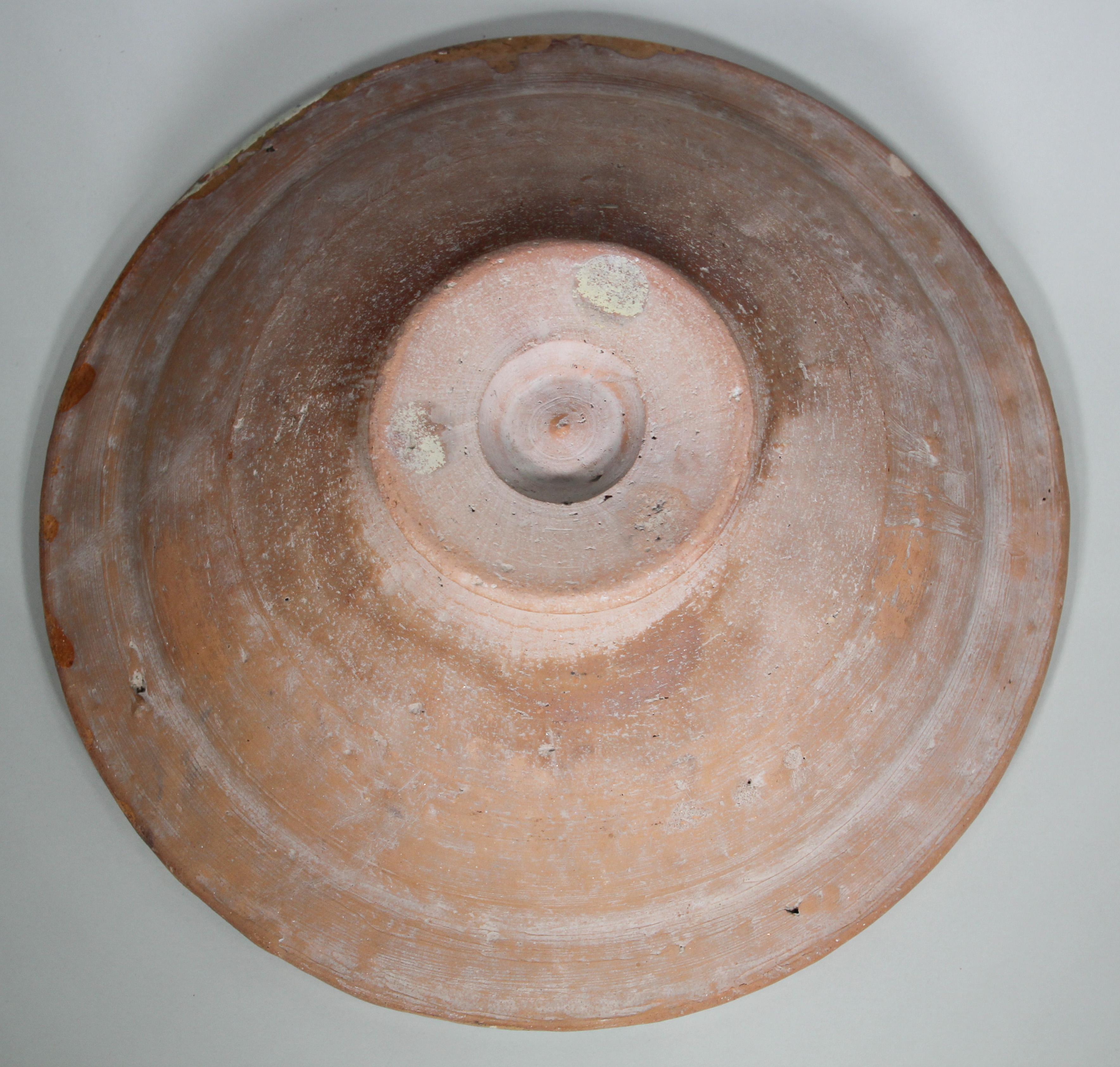 Moorish Spanish Pottery Glazed Talavera Bowl 5