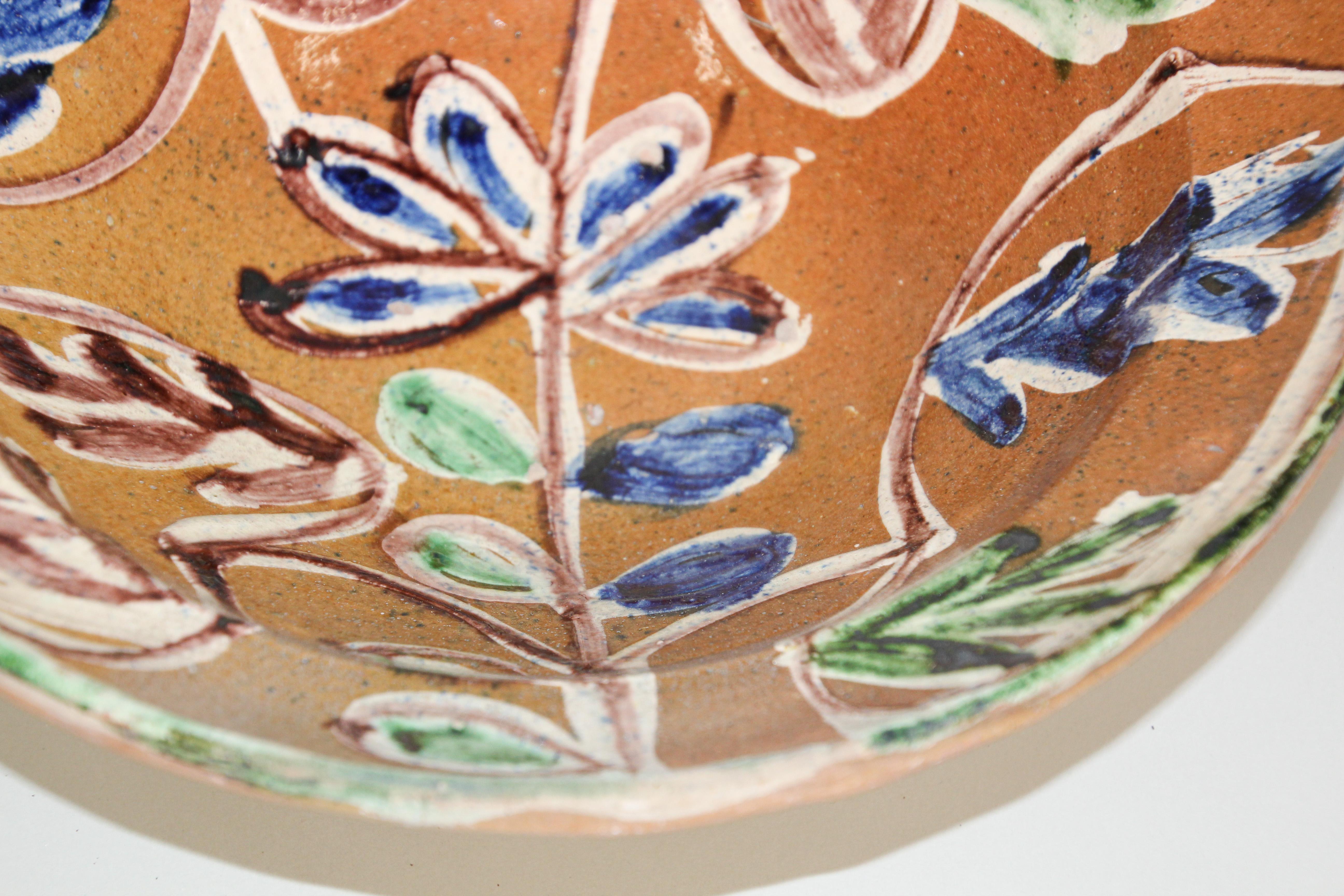 Ceramic Moorish Spanish Pottery Glazed Talavera Bowl