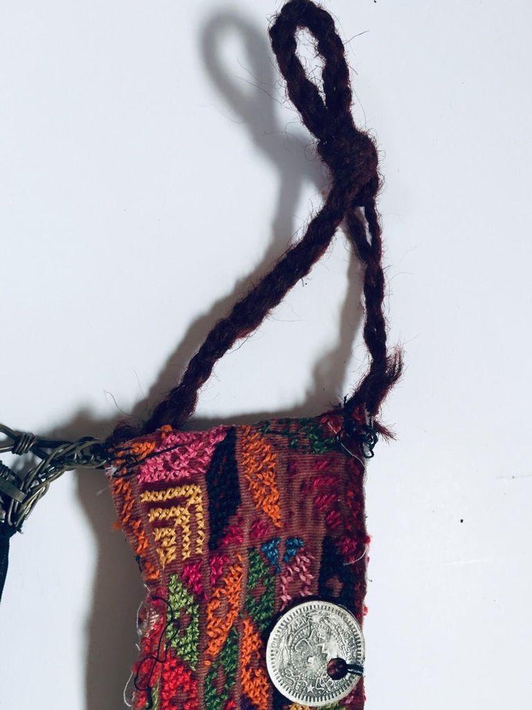 Naher Osten islamischen Frauen Gesichtsschleier Beduinen, Sinai Beduinen Wüste Kleidungsstück im Angebot 3