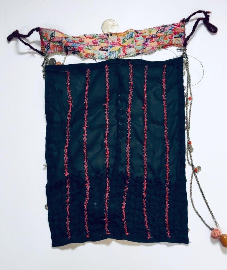 Naher Osten islamischen Frauen Gesichtsschleier Beduinen, Sinai Beduinen Wüste Kleidungsstück im Angebot 8