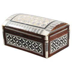 Vintage Middle Eastern Moorish Handcrafted Mosaic Decorative Box