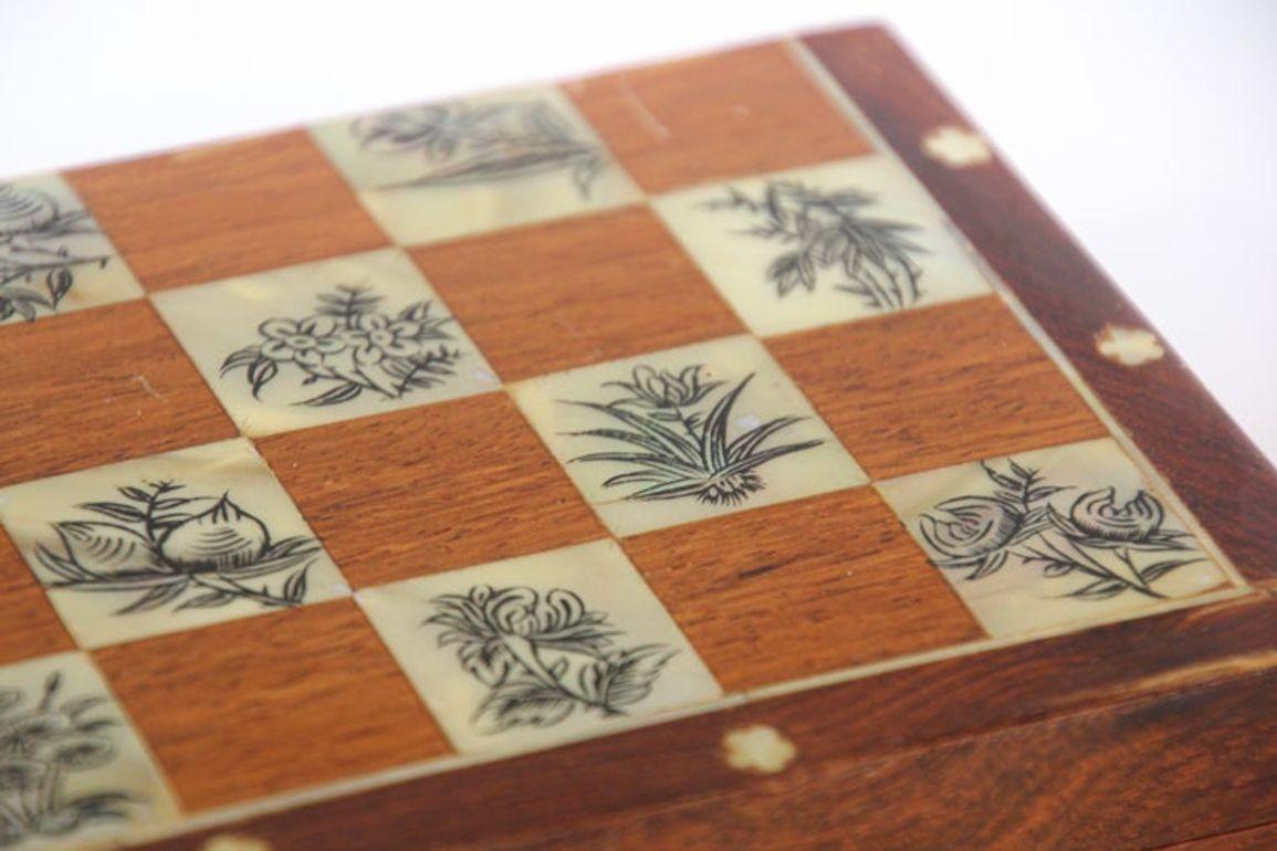 Middle Eastern Moorish Inlaid Chess Board Box For Sale 6
