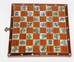 Middle Eastern Moorish Inlaid Chess Board Box