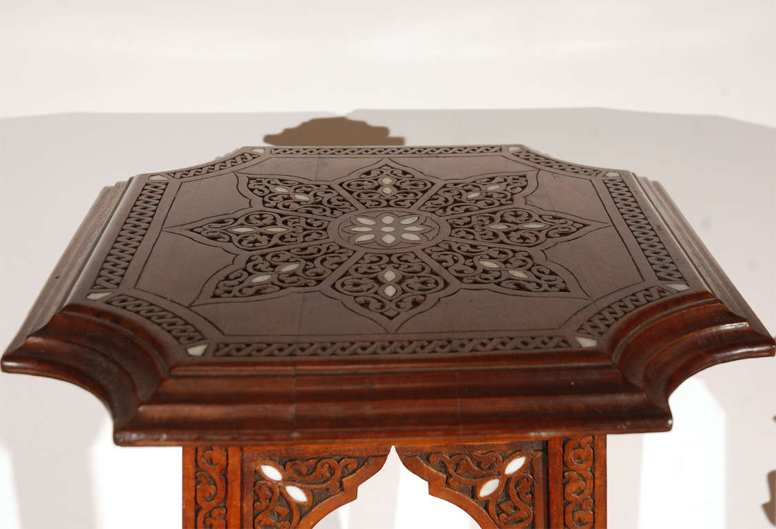 20th Century Middle Eastern Moorish Inlaid Pedestal