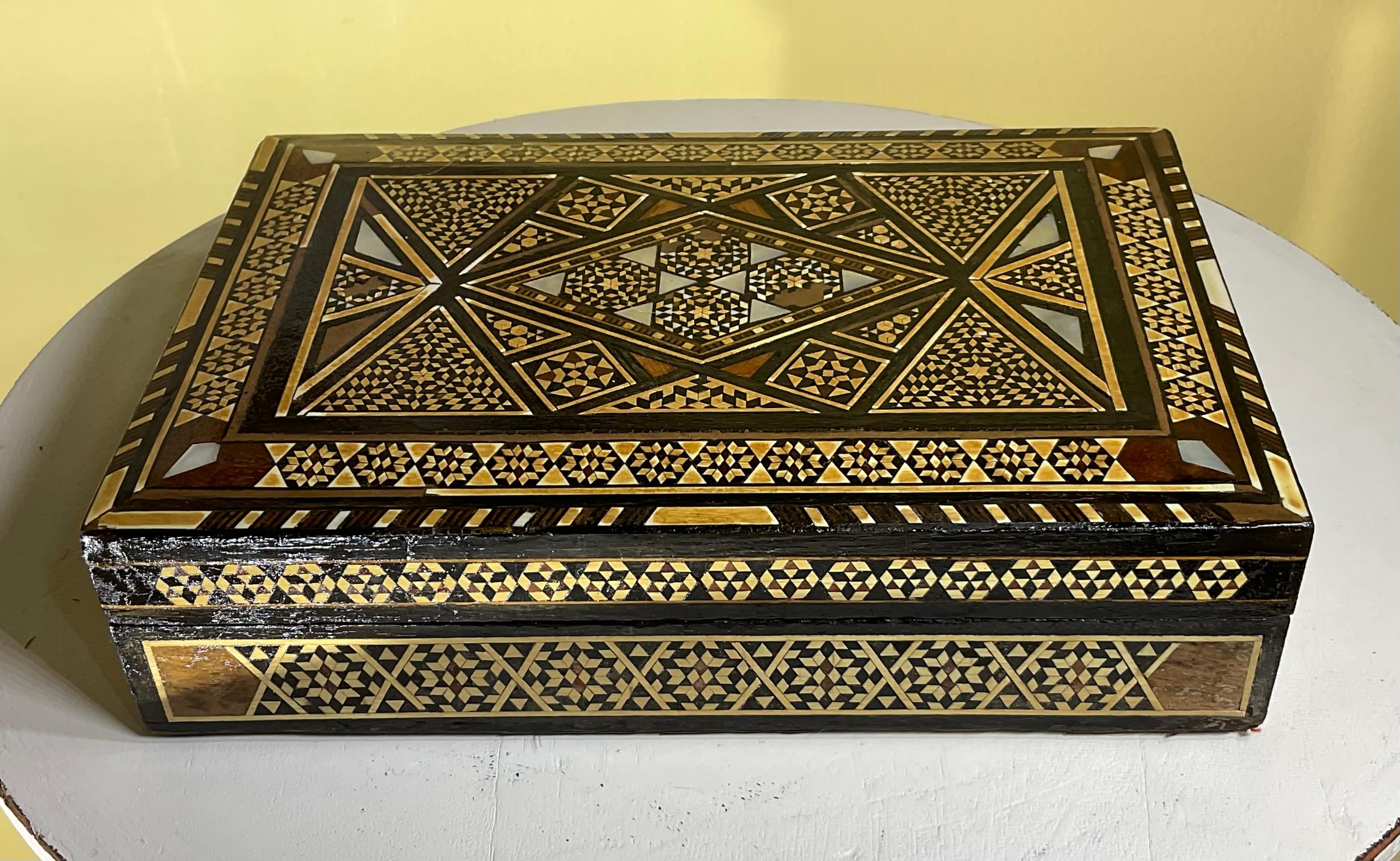 Middle Eastern Moorish Jewelry Box For Sale 4