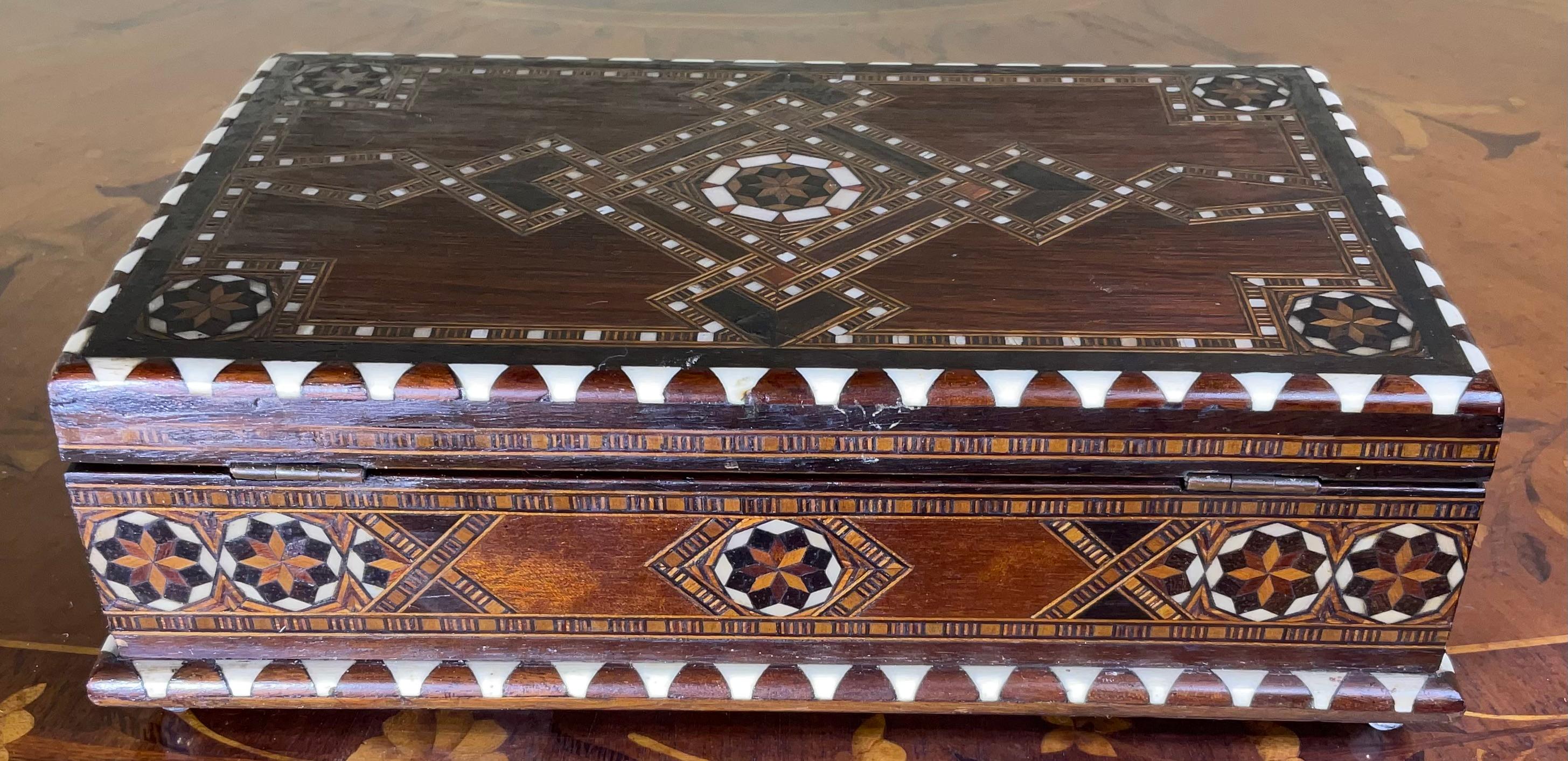 Inlay Middle Eastern Moorish  Jewelry Box