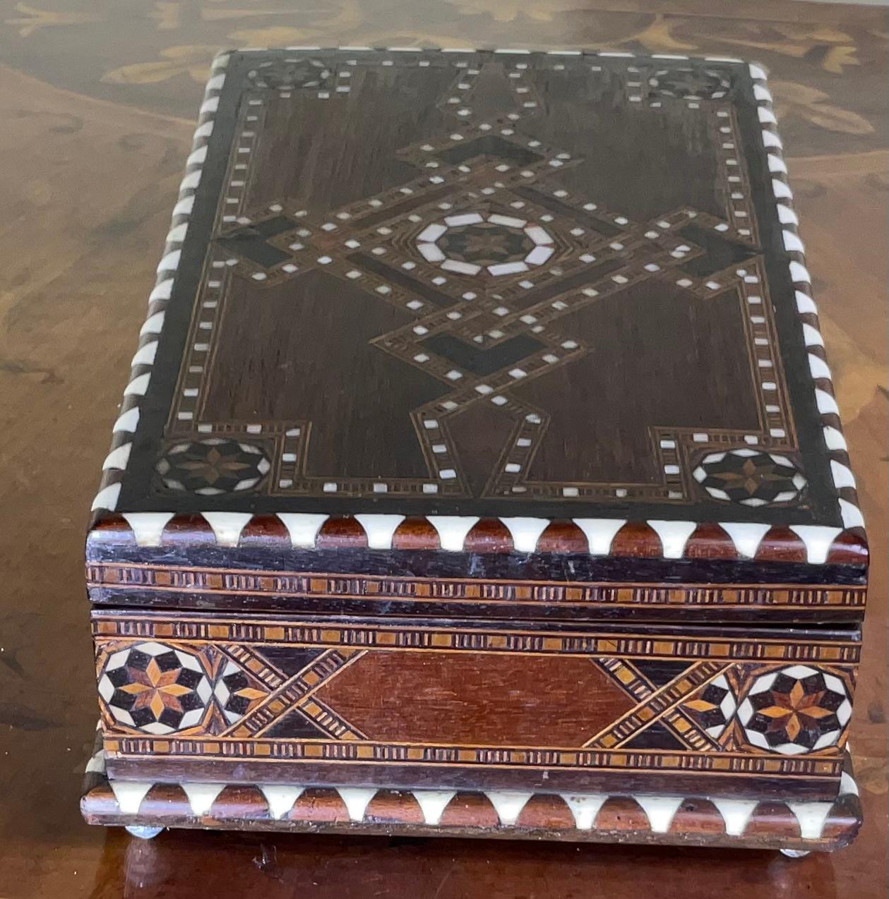 Mother-of-Pearl Middle Eastern Moorish  Jewelry Box For Sale