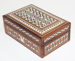 Middle Eastern Mosaic Moorish Box Inlaid