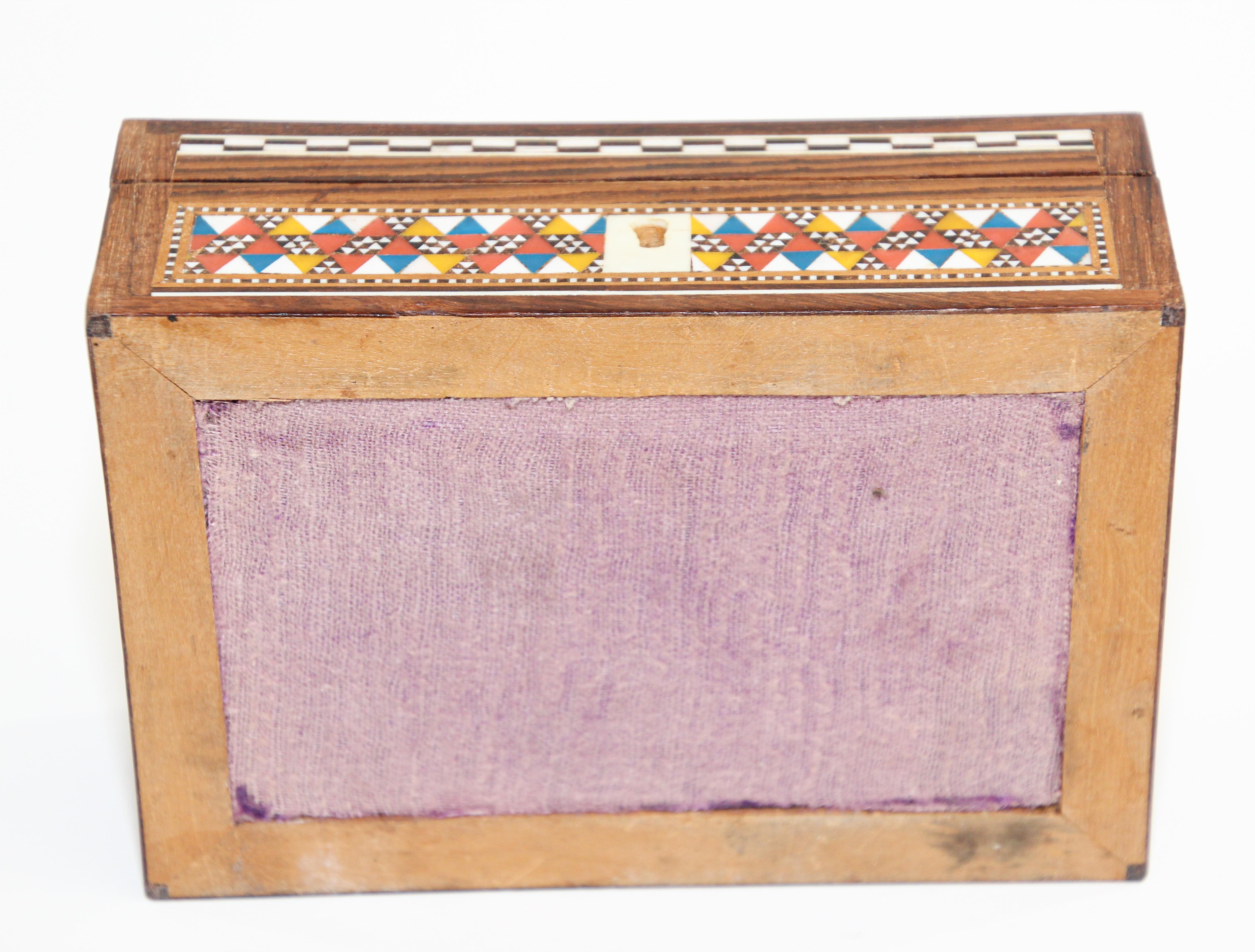 Abalone Middle Eastern Mosaic Moorish Box Inlaid For Sale