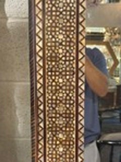 Middle Eastern Mother of Pearl and Bone Inlaid Mirrors