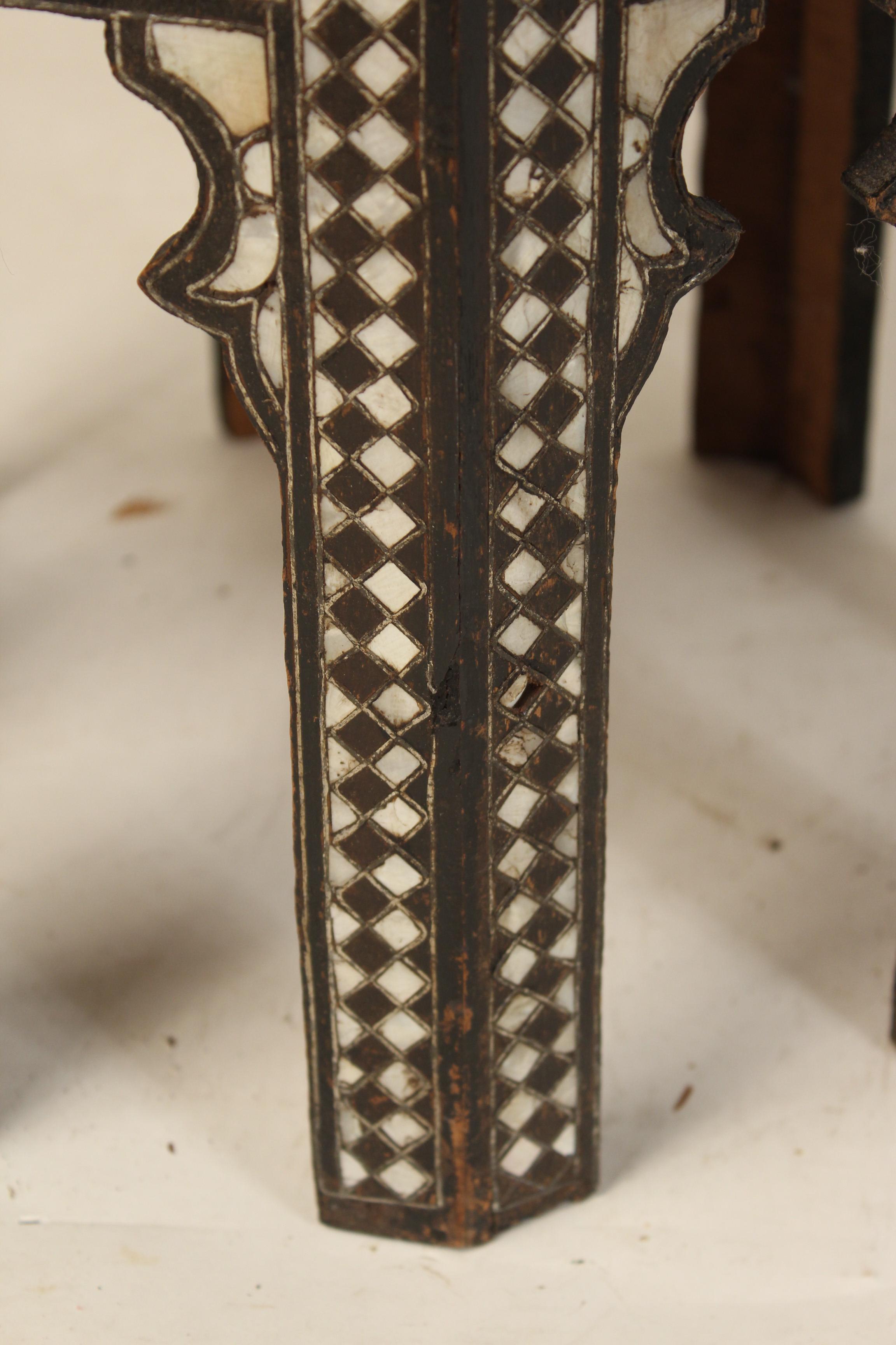 Middle Eastern Mother of Pearl Inlaid Occasional Table 2