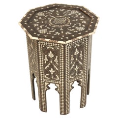 Middle Eastern Mother of Pearl Inlaid Occasional Table