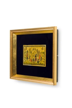 Middle Eastern Persian Framed of Women Gathered in Open Field