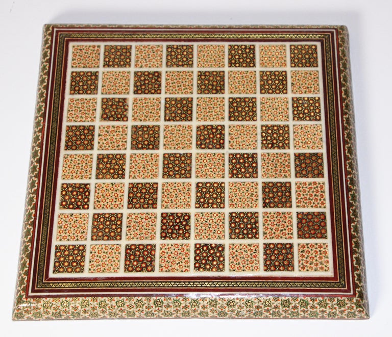 Middle Eastern Persian Khatam Chess Game at 1stDibs