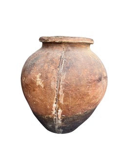 Middle Eastern Red Pottery Urn