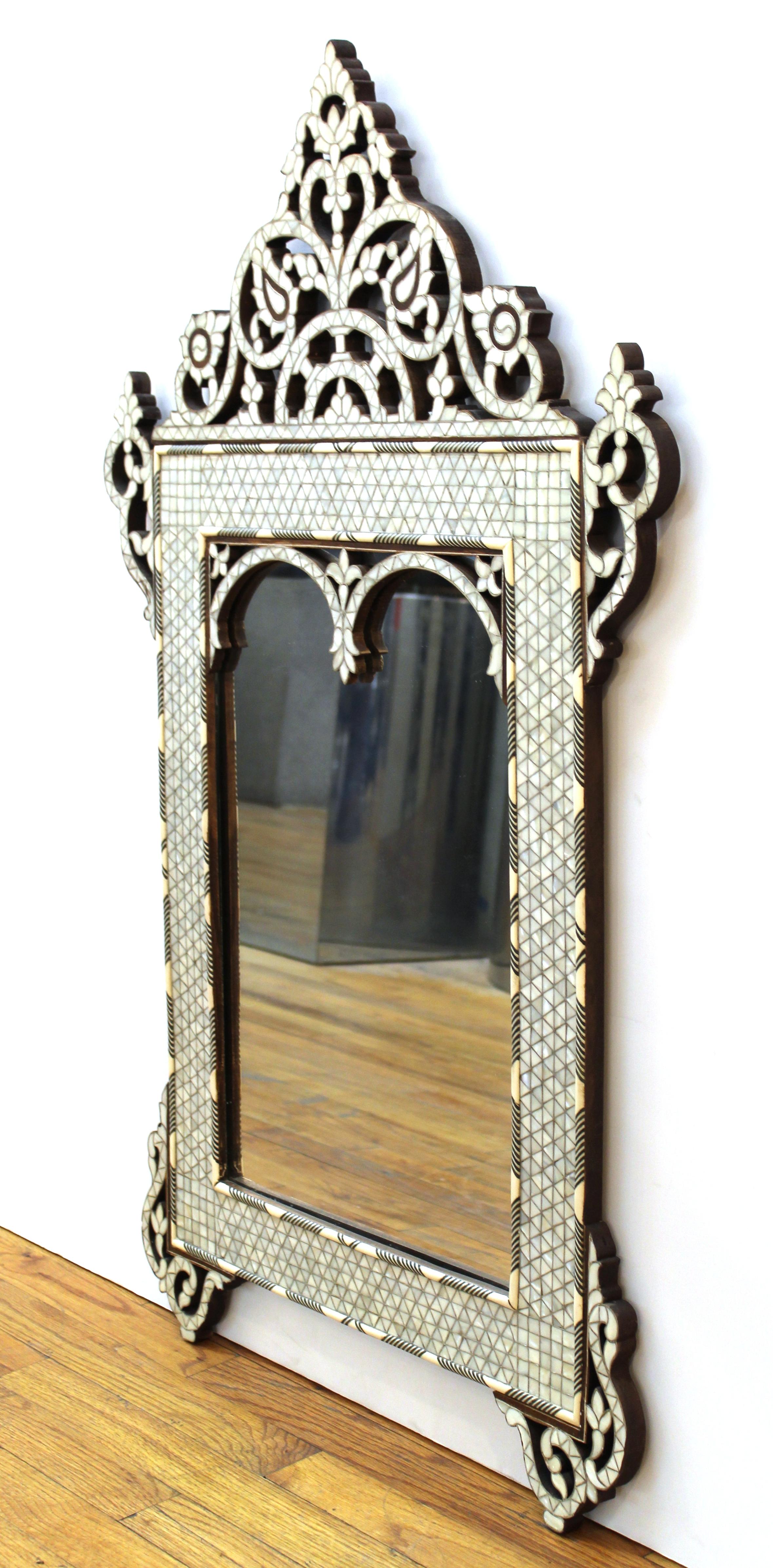 Middle-Eastern Style Bone & Mother-of-Pearl Inlay Mirrors 1