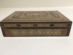 Middle Eastern Islamic Inlay Jewelry Box