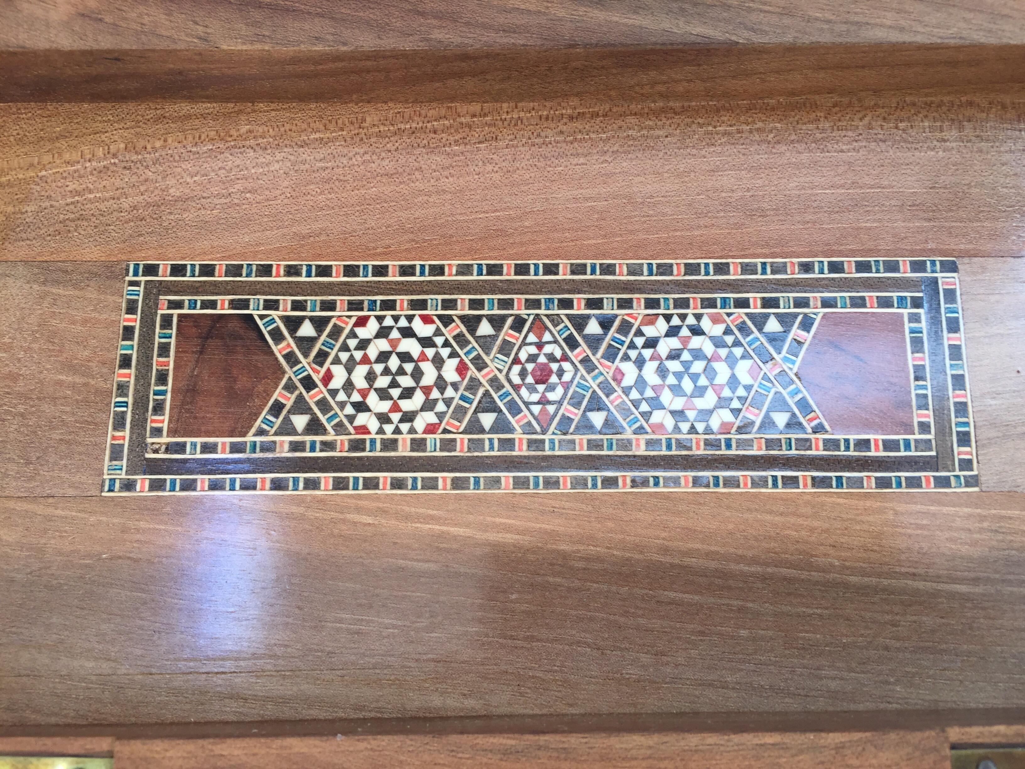 Middle Eastern Syrian Micro Mosaic Khatam Inlaid Jewelry Box 3