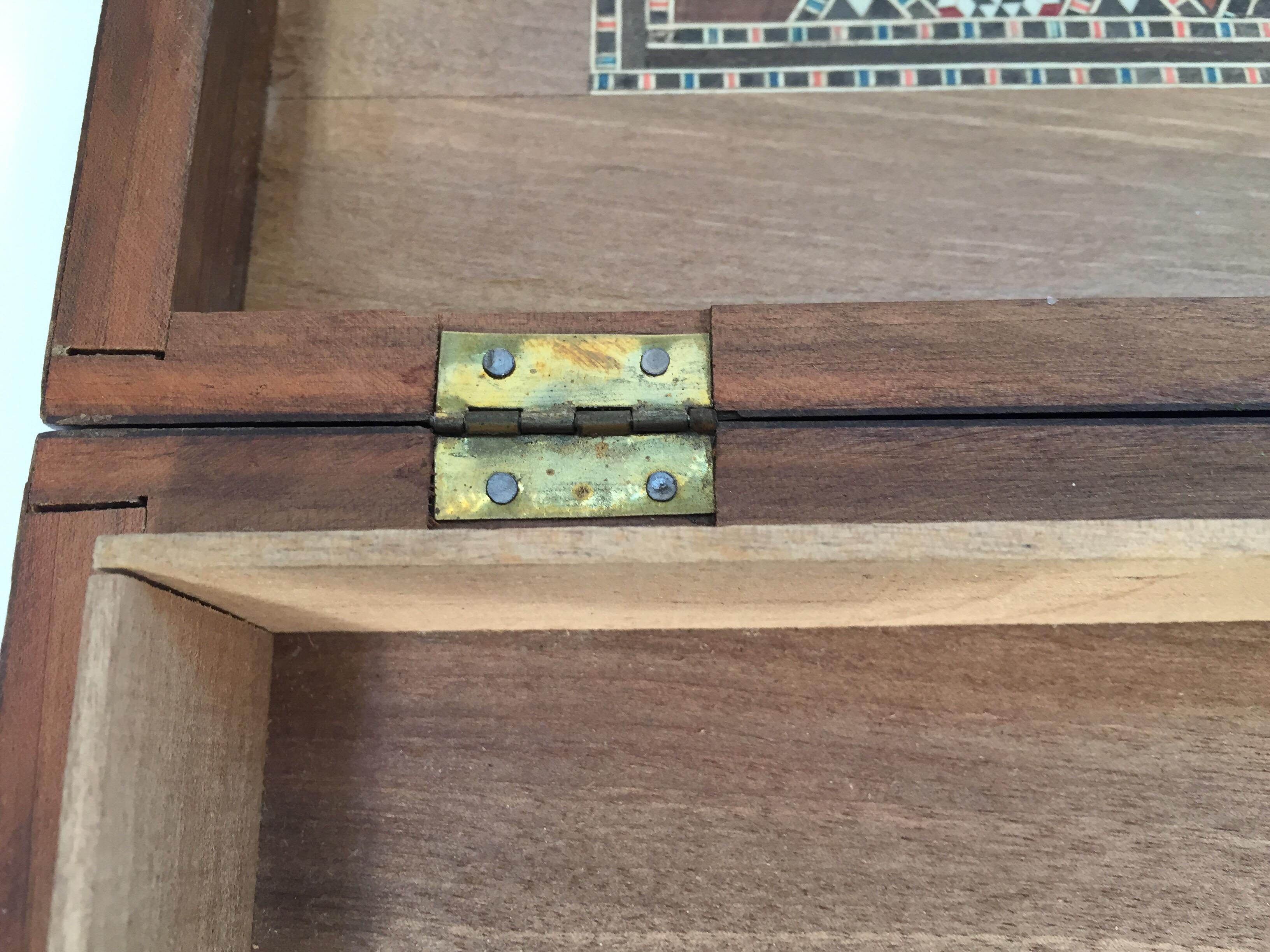 Middle Eastern Syrian Micro Mosaic Khatam Inlaid Jewelry Box 3