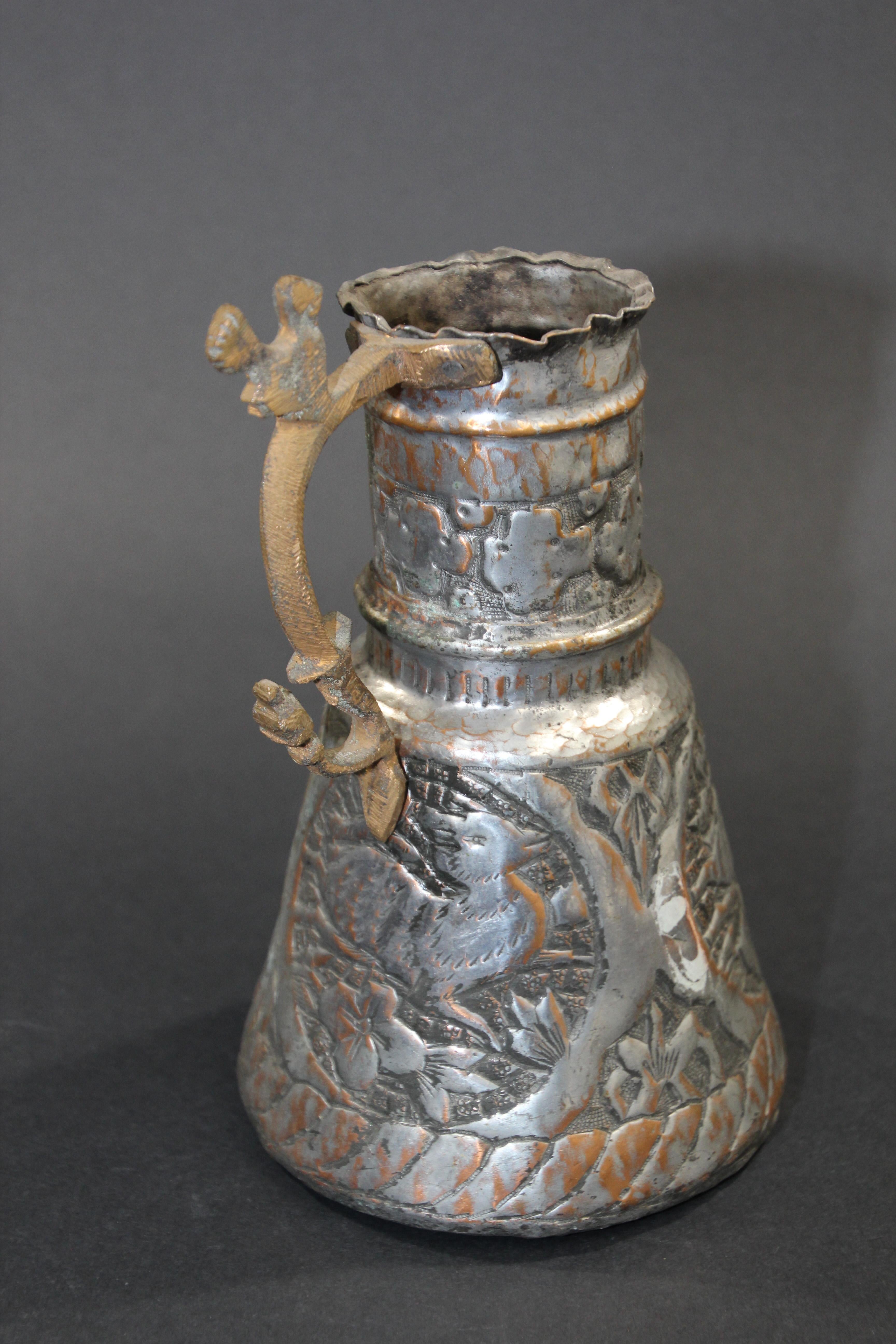 Middle Eastern Tinned Copper Pot, 19th Century For Sale 3