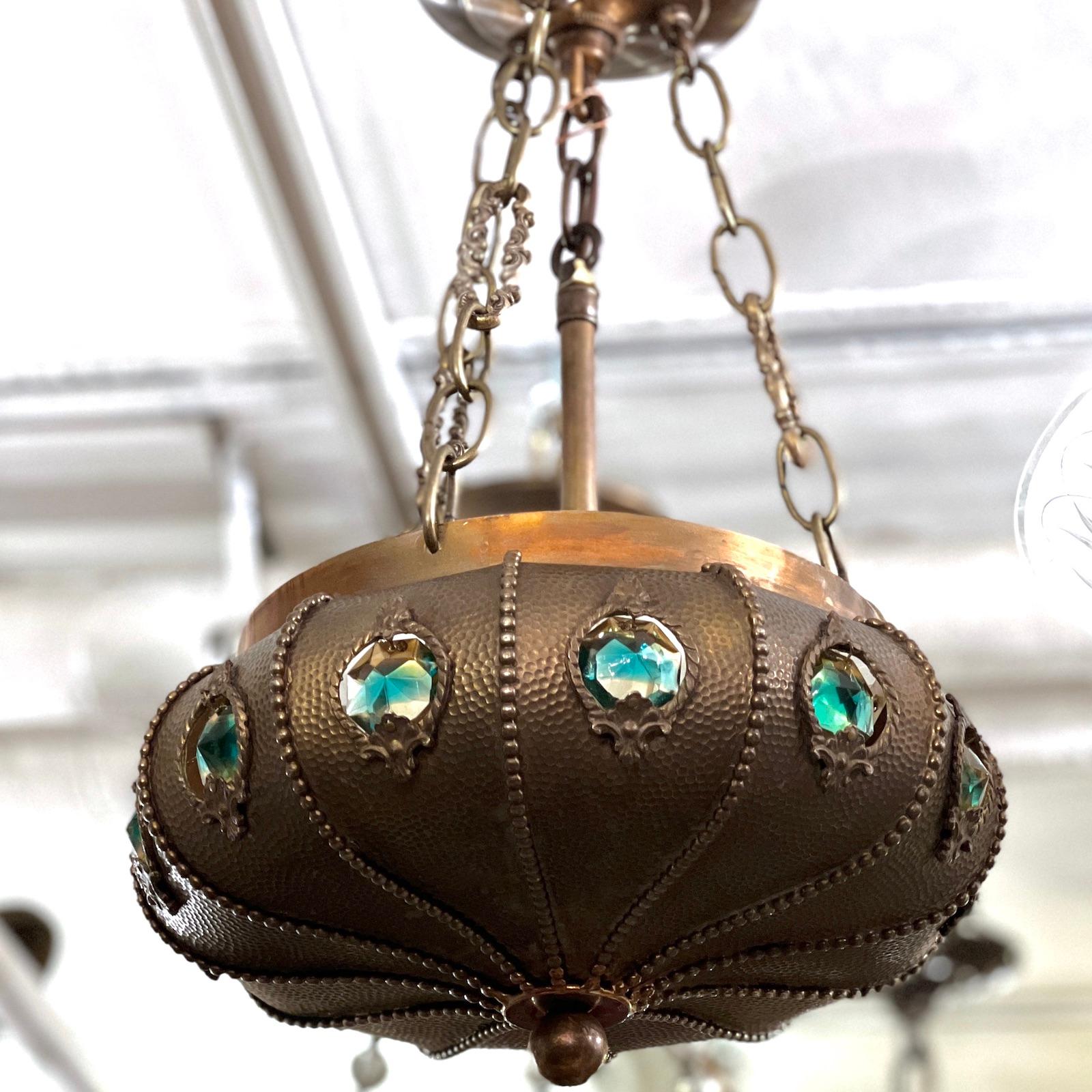 Bronze Middle Eastern Vintage Lantern For Sale