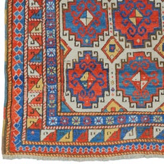 Middle of 19th Century Caucasian Moghan Rug - Antique Rug, Handmade Rug