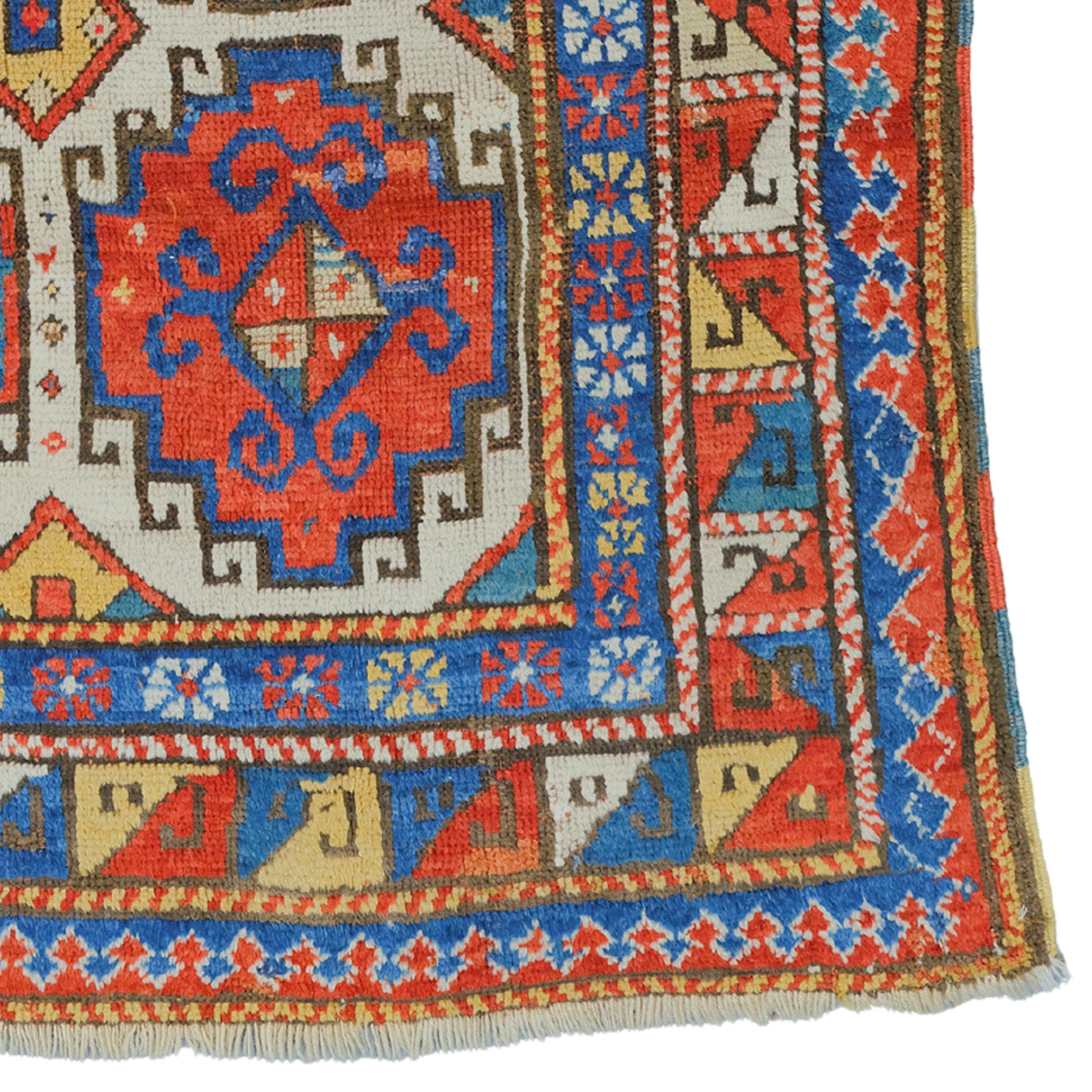 Middle of 19th Century Caucasian Moghan Rug - Antique Rug, Handmade Rug For Sale 1