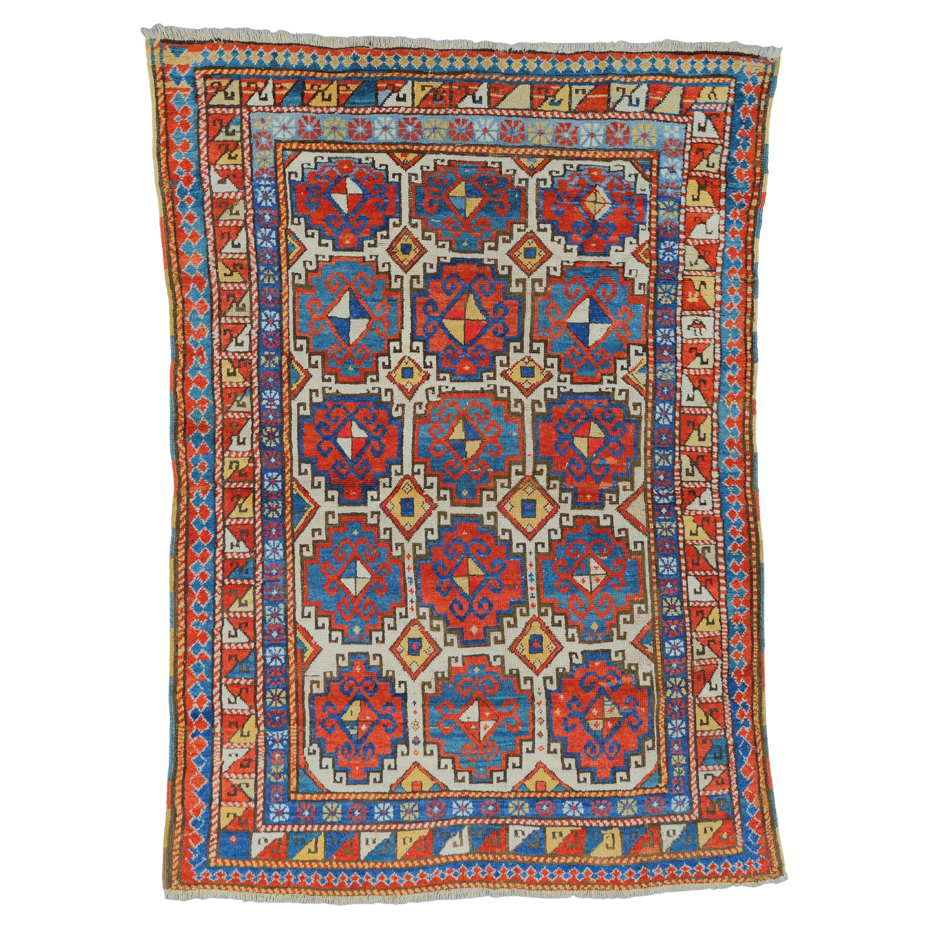 Middle of 19th Century Caucasian Moghan Rug - Antique Rug, Handmade Rug For Sale