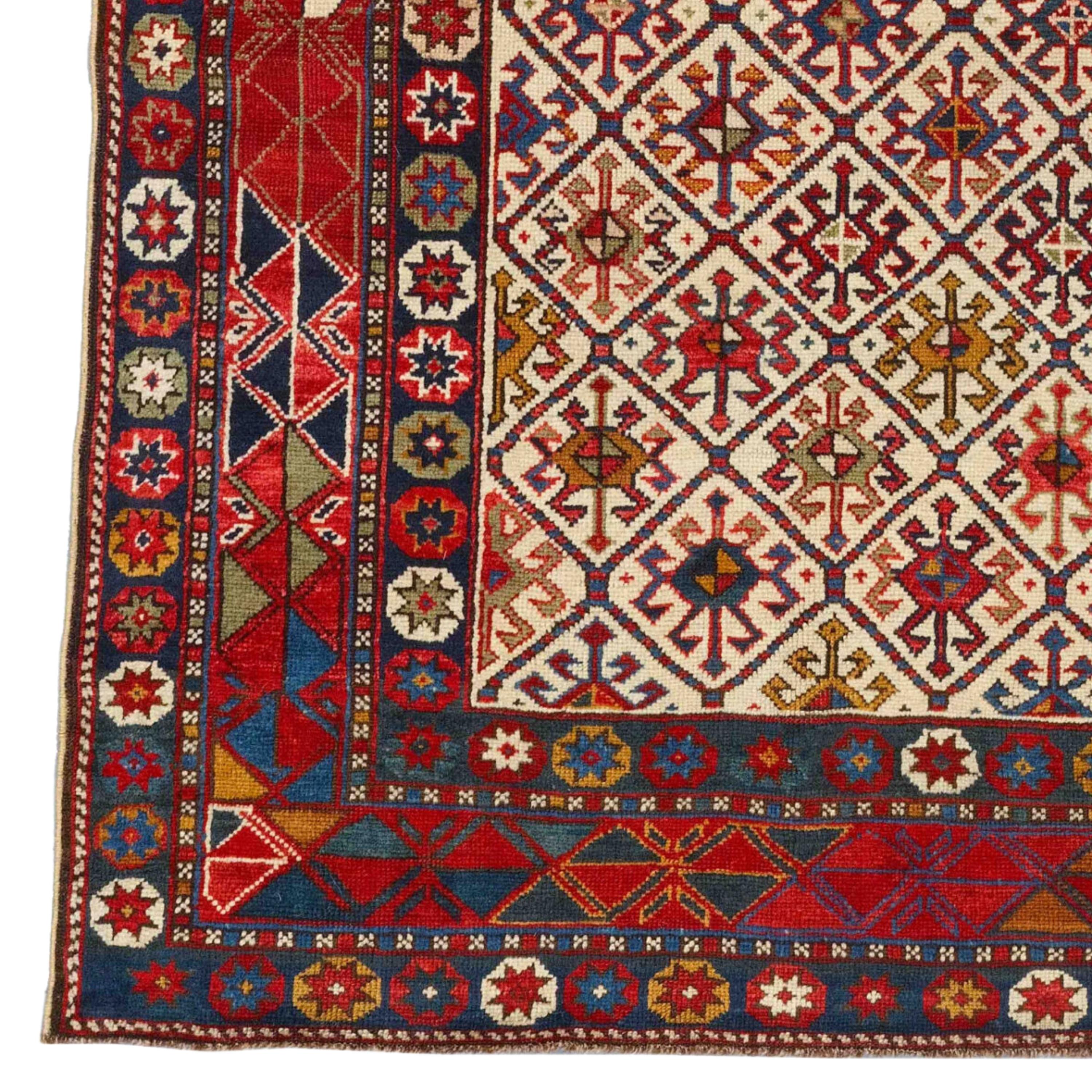 Prayer Kuba Rug | Caucasus Rug
Middle of 19th Century Caucasian Prayer Kuba Rug

Kuba carpet, floor covering from the Caucasus woven around Kuba (now Kuba) in northern Azerbaijan. Several important types of Kuba carpets from the past century and a