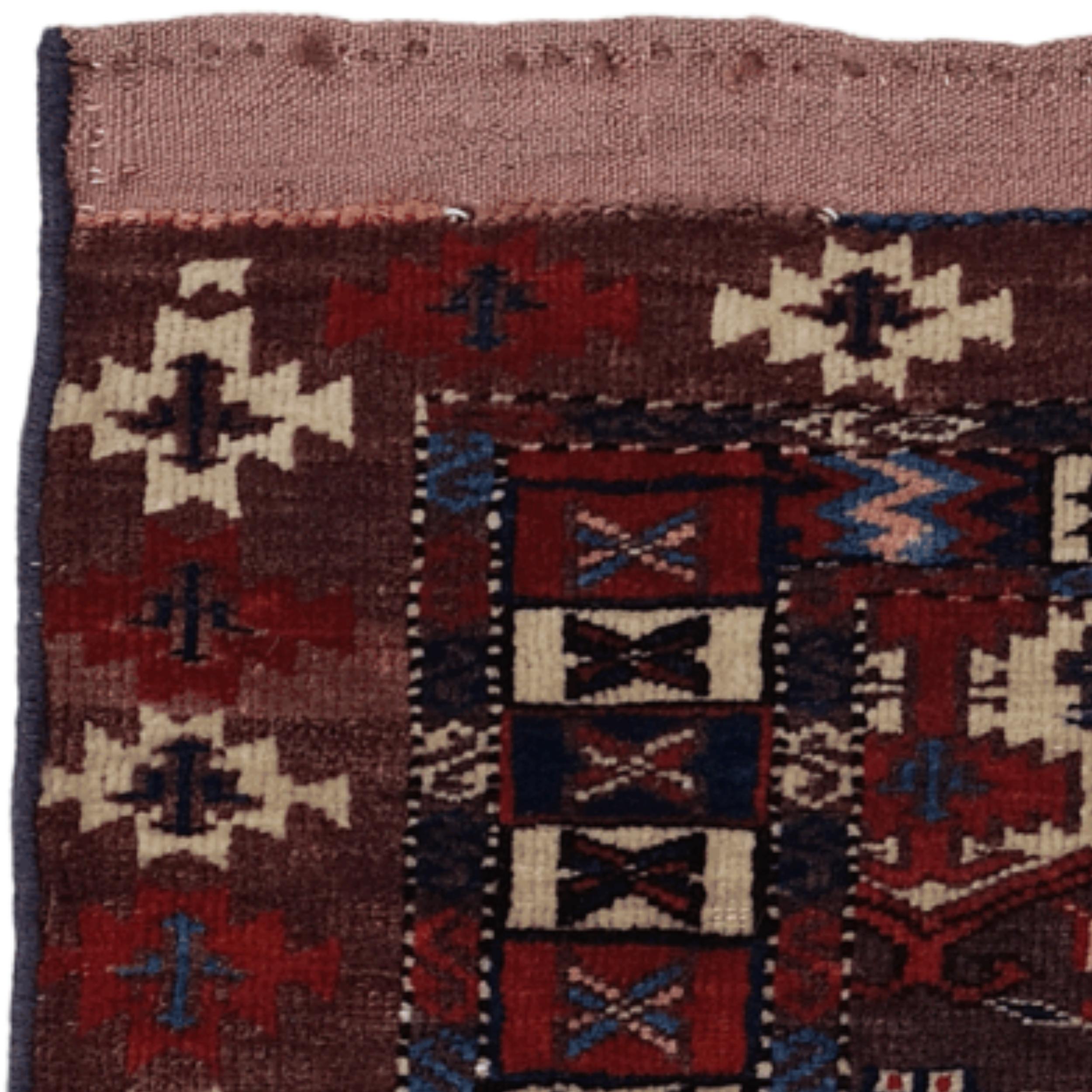 Laine Milieu du XIXe siècle Asie centrale Turkmène Chodur Chuval en vente