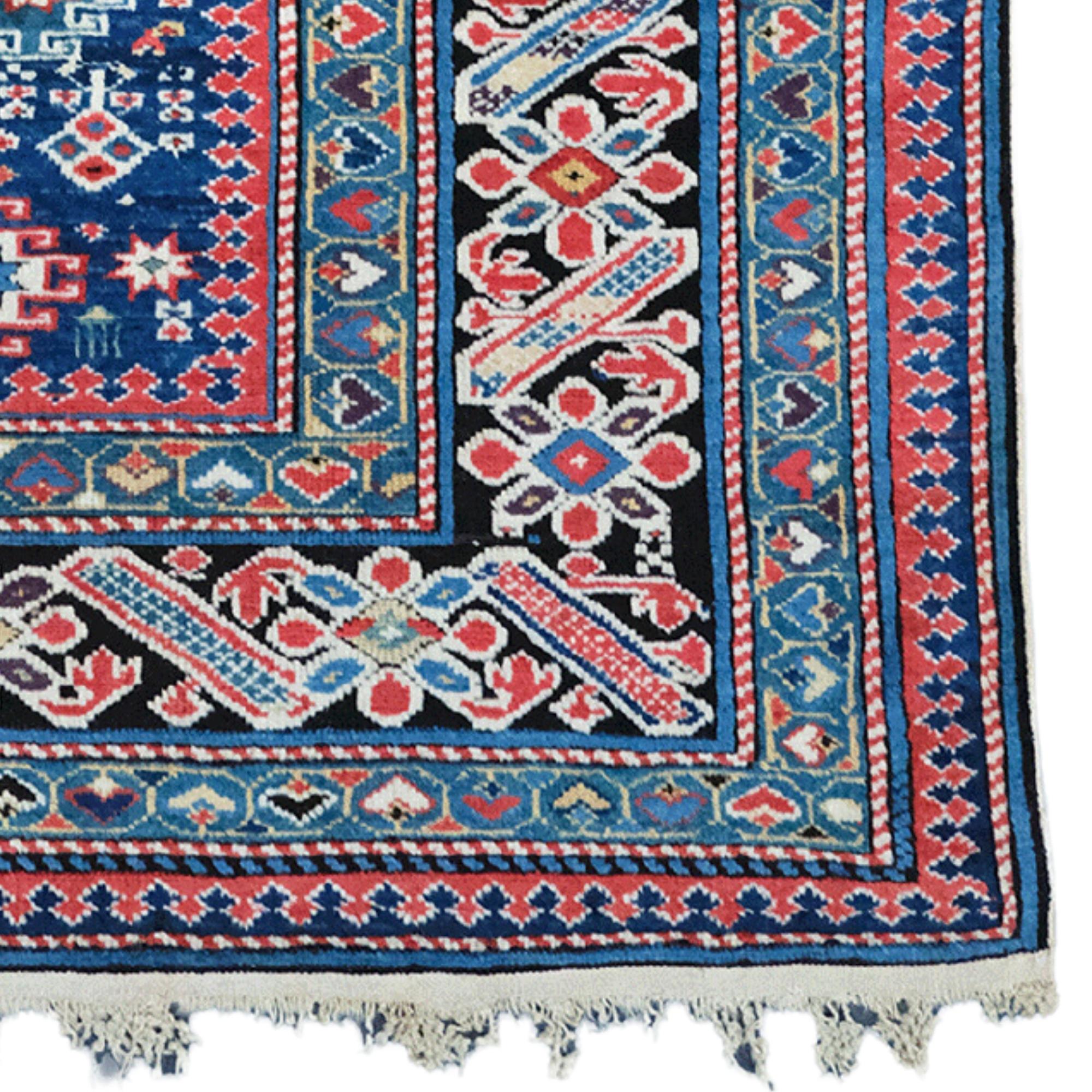 Middle of 19th Century East Caucasus Kuba region Chi-Chi Rug For Sale 1