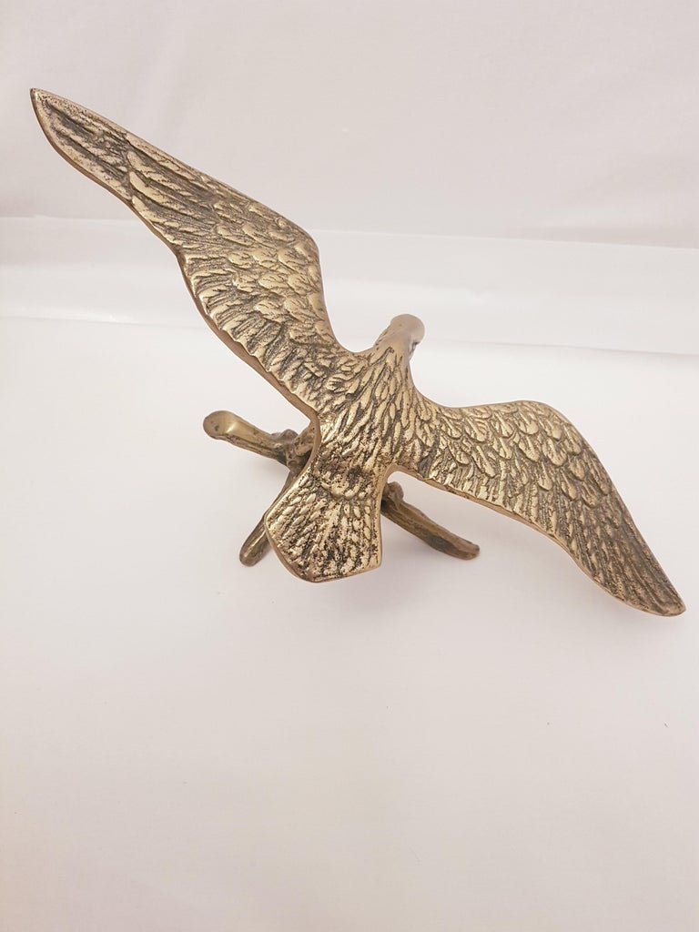 Middle of Century Brass Eagle at 1stDibs