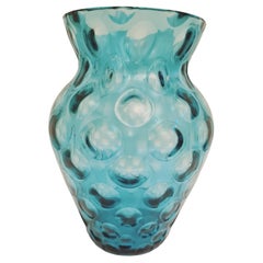 Middle of Century Empoli Optical Glass Vase