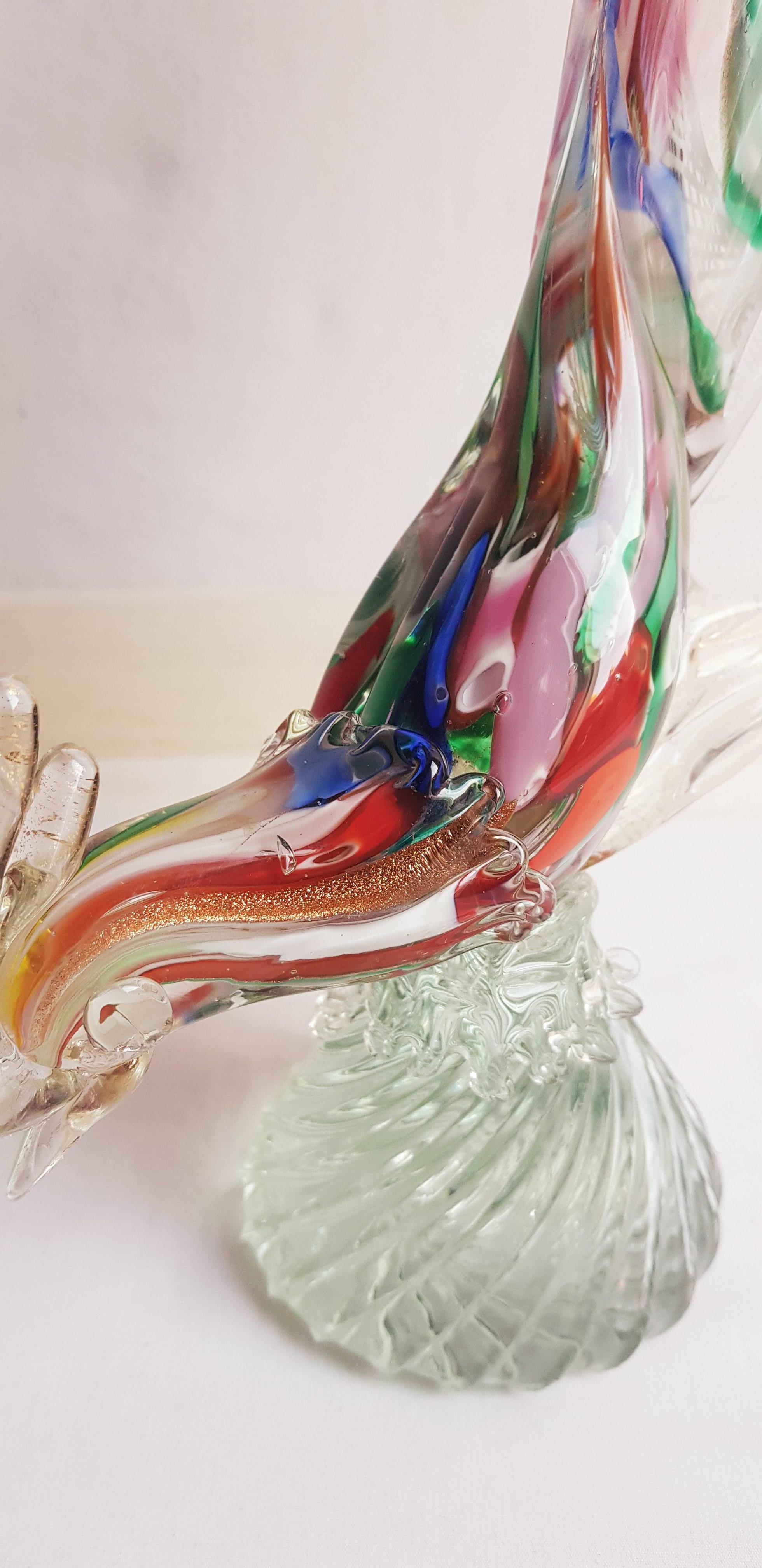 Middle of century murano glass Byzantino bird (A.Ve.M) For Sale 5