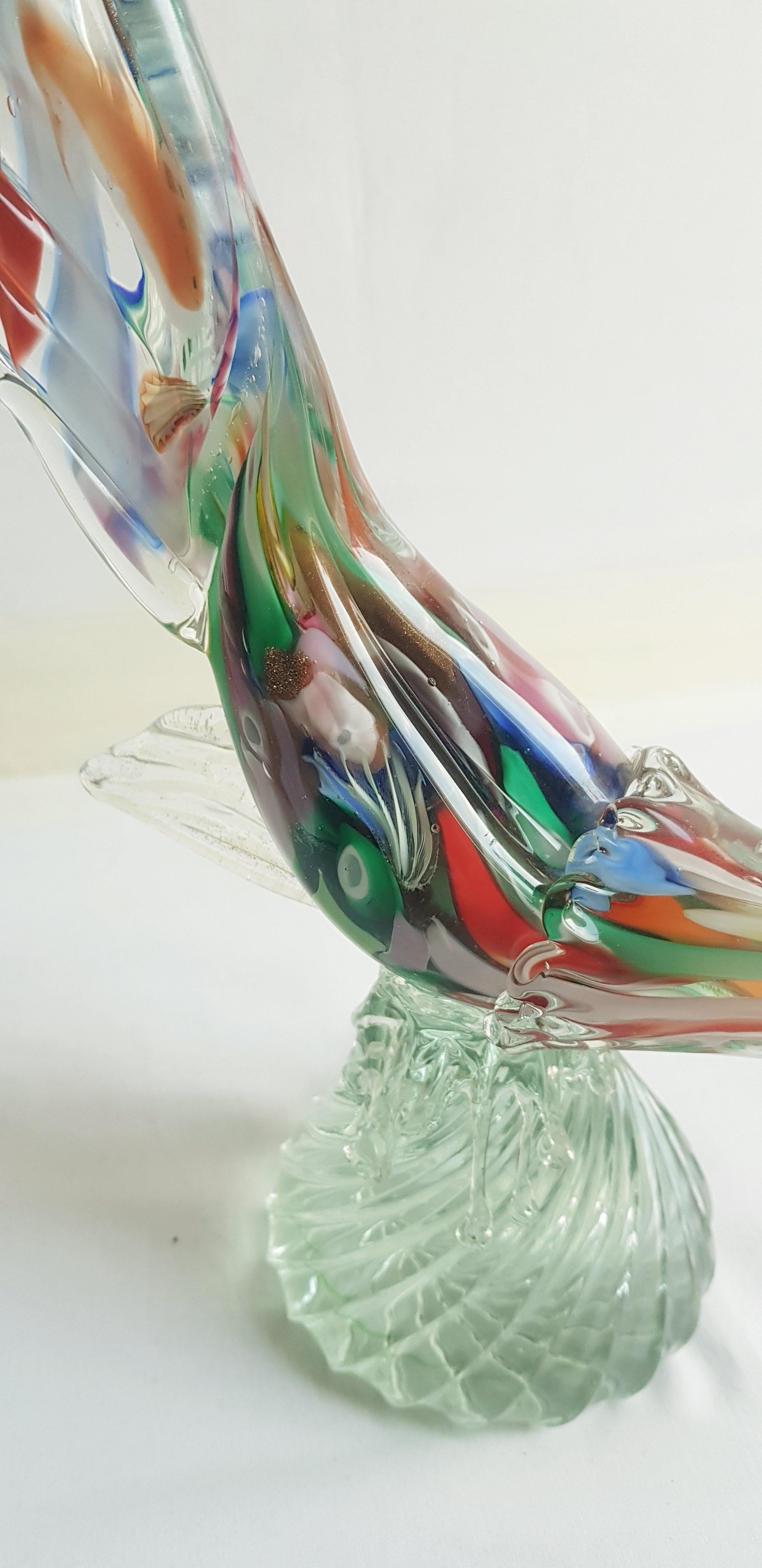 Middle of century murano glass Byzantino bird (A.Ve.M) For Sale 6