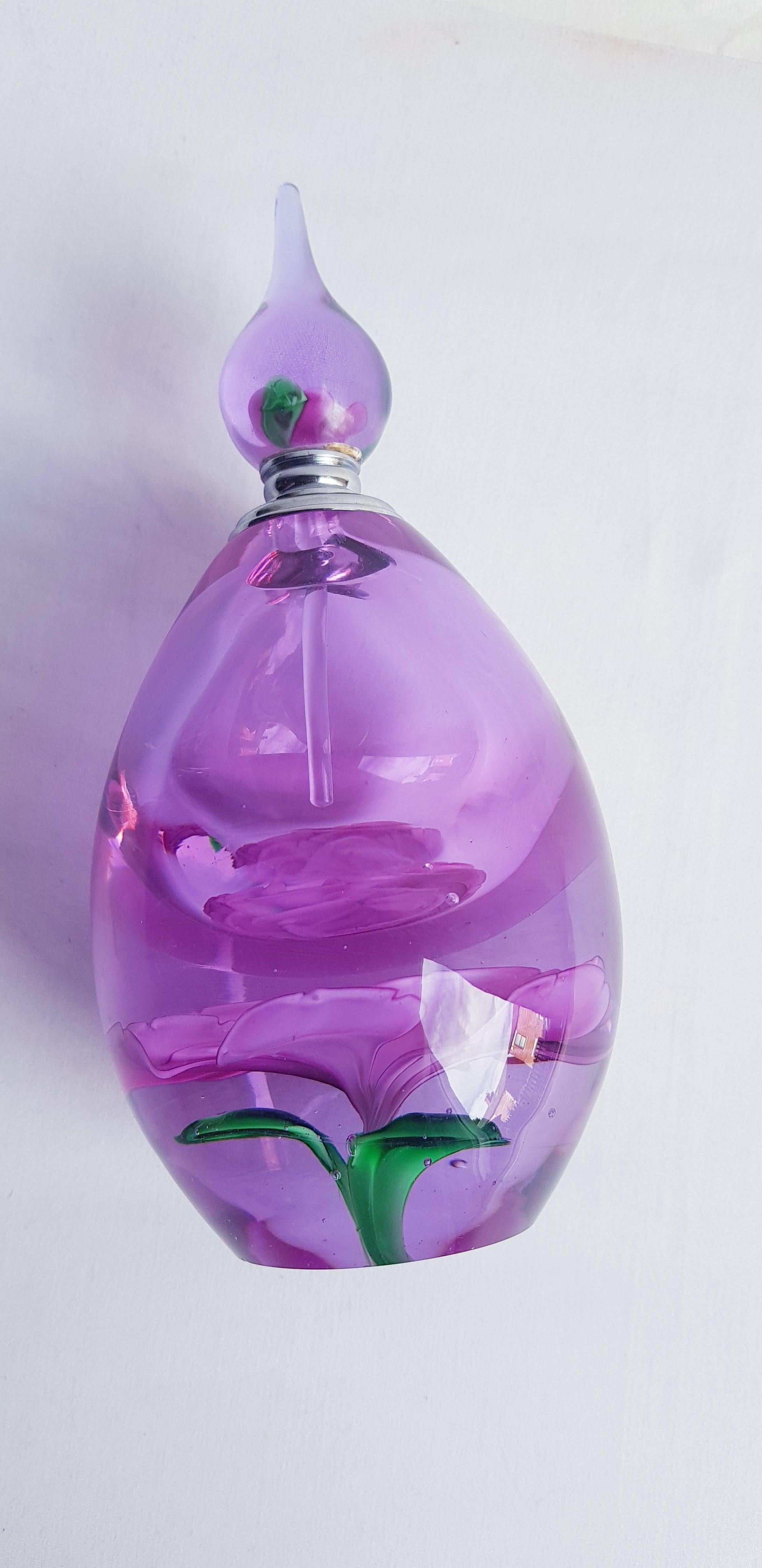 Middle of Century Murano Glass Perfume Bottle In Excellent Condition In Grantham, GB