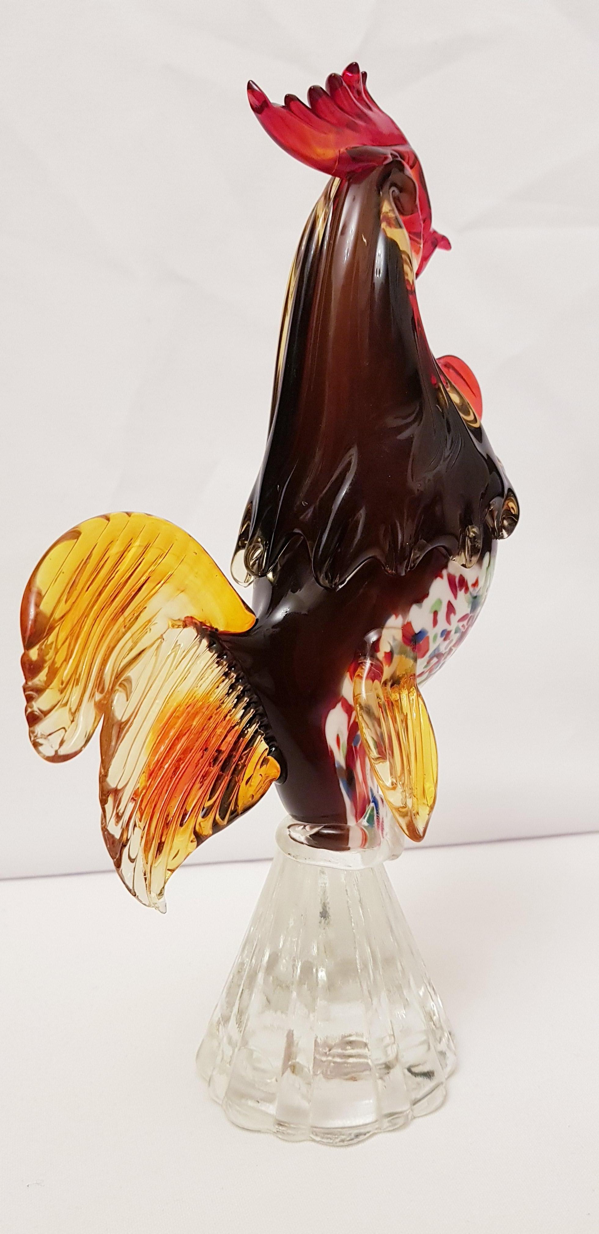 murano glass cockerel
