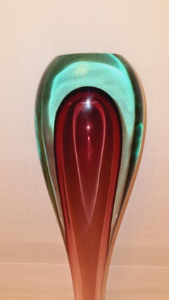 Middle of Century Murano Glass Sommerso Vase