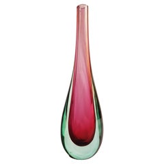 Middle of Century Murano Glass Sommerso Vase