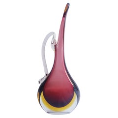 Middle of Century Somerso Murano Glass Carafe