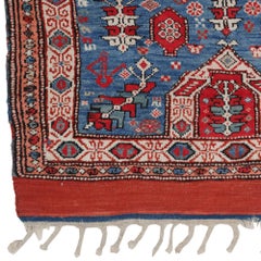 Middle of the 19th Century Antique Kozak Prayer Rug