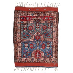 Tapis de prière antique Kozak du milieu du 19e siècle