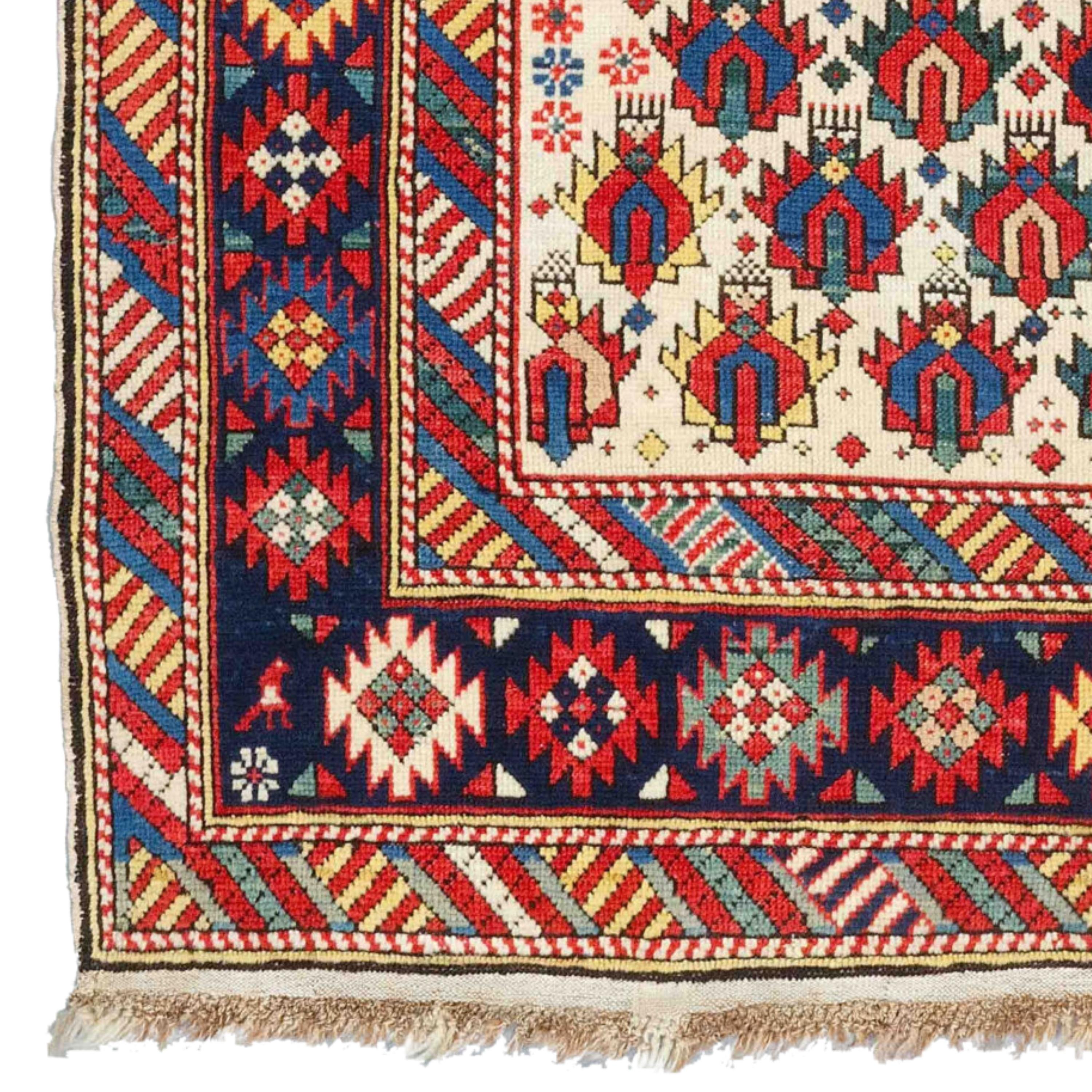 Kuba Rug | Caucasus Rug
Middle of the 19th Century Caucasian Kuba Rug

Kuba carpet, floor covering from the Caucasus woven around Kuba (now Kuba) in northern Azerbaijan. Several important types of Kuba carpets from the past century and a half were