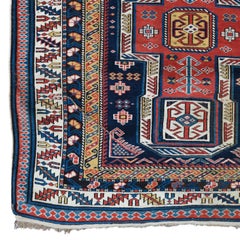 Middle Of The 19th Century Caucasian Kuba Shirvan Rug - Antique Area Rug