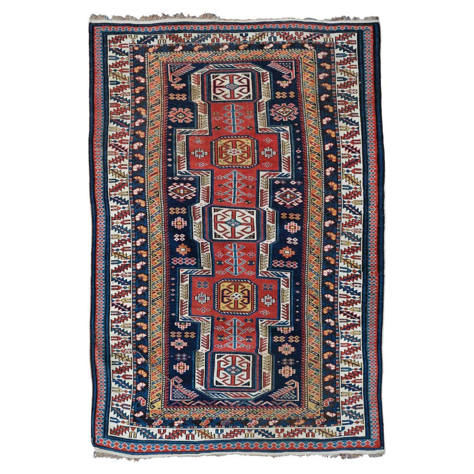Shirvan Rug - Middle of the 19th Century Caucasian Shirvan Rug For Sale ...